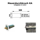 Mauerdurchbruchset KA 500 mm