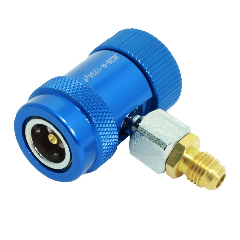 R134A Klimaanlage Schnellkupplung Set - 2 Stück Hochdruck & Niederdruck Gerade Kuppler Für Auto AC Kältemittel Adapter R134A Adapter Set
