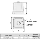 Antivibrationsfüsse Schwingungsdämpfer für Bodenhalter bis 100kg